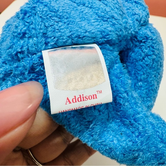 TY Beanie Baby Addison Bear - 2001 Blue Baseball Plush - Picture 8 of 11